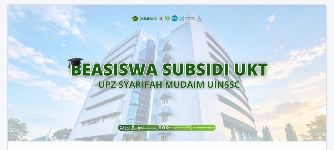 UPZ Syarifah Mudaim UIN Siber Syekh Nurjati Cirebon Buka Program Beasiswa dan Subsidi UKT Semester Ganjil TA 2025/2026